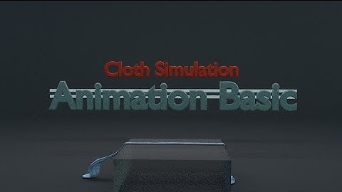 #blender Cloth Simulation Basic