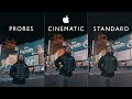 iPhone 13 pro Video Test NYC - PRORES vs CINEMATIC MODE vs STANDARD