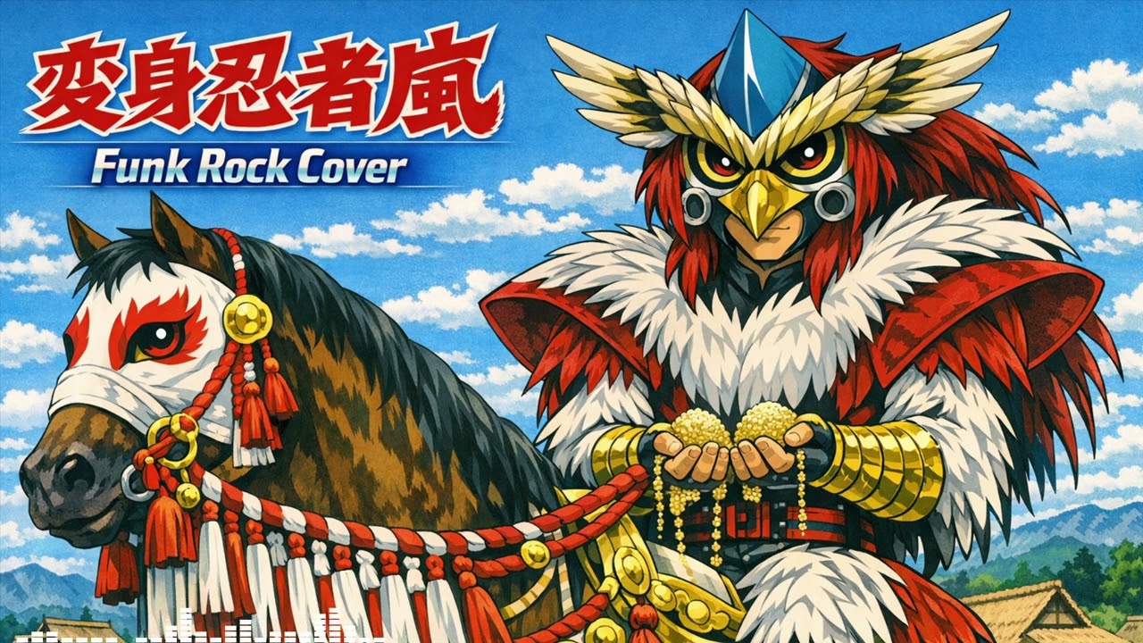 嵐 Henshin Ninja Arashi (1972) OP 変身忍者嵐 (Funk Cover) 嵐よ叫べ
