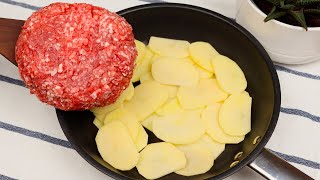 Potatoes and ground beef! Easy and delicious one pan meal!