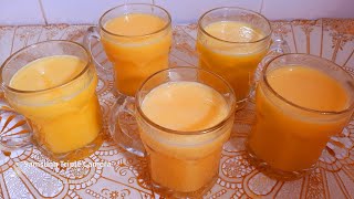 عصير منعش بحبة برتقال وحبة موز