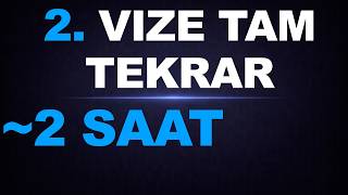 Fizik 2 İkinci Vize Tam Tekrar Tüm Konular 2 Saat Üniversite Fizik 2