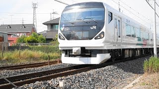 東北線4号跨線橋付近 E257. EF66-111 GX7 MK2  2019-05-27