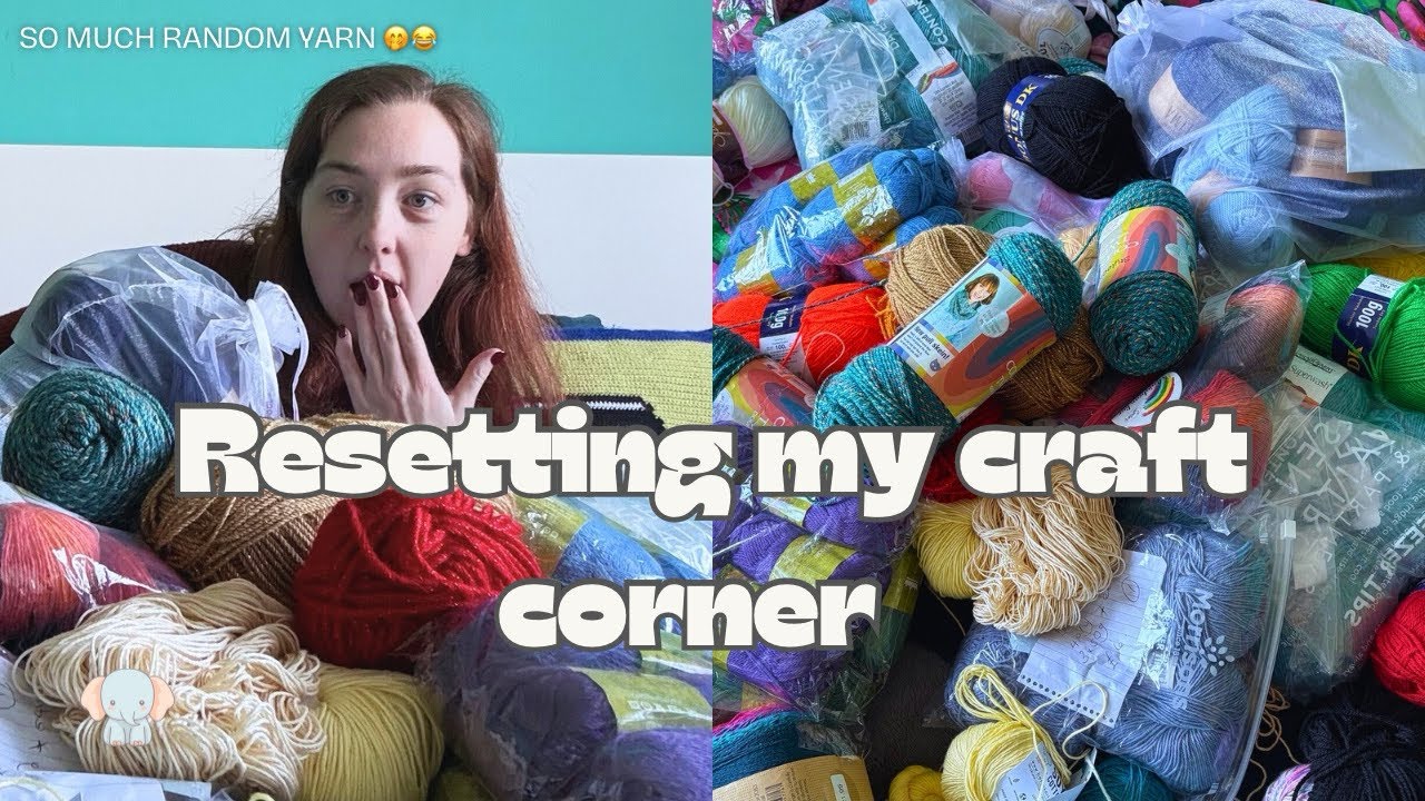 Обновляю свой уголок для рукоделия🧶: уютное хранилище для пряжи + организация проекта | Ellielaur...