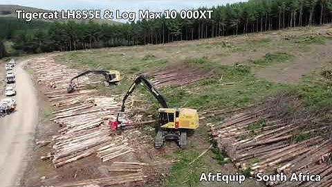 AfrEquip hands over a Tigercat LH855E with a Log Max 10 000XT.