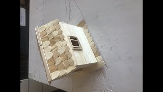 How to Make Popsicle Stick House| كيف تصنع بيت من اعواد الايسكريم