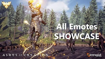 Complete Ashes of Creation Emote Showcase | All Animations Revealed!