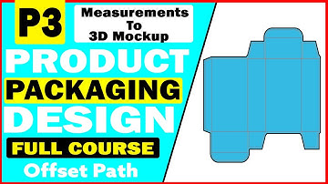 Product Packaging and Label Design In Adobe Illustrator Tutorial - How To Create Offset Path