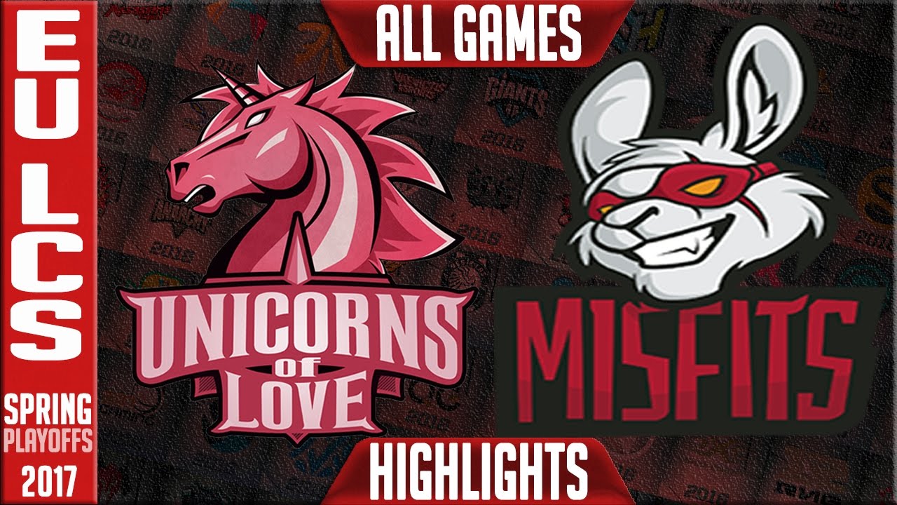 Unicorns Of Love vs Misfits Highlights ALL GAMES - Semifinals EU LCS Playoffs Spring 2017 UOL vs MF