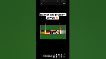 YouTube banner size problem solved ✅
