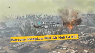 Warzone SheeLaw Mid Air Helicopter C4