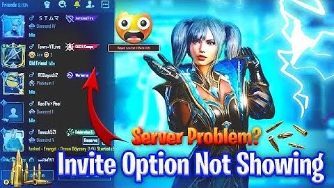 😭Bgmi Today Problem Fix ll Invite Option Not Showing Fix Problem ll Bgmi Request Timed Out Problem