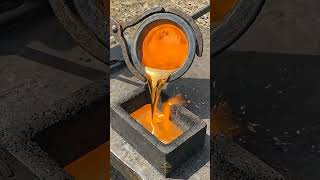| Melting Gold from Quartz Rock 🔥 | Satisfying Gold Extraction Process #GoldMining #Shorts