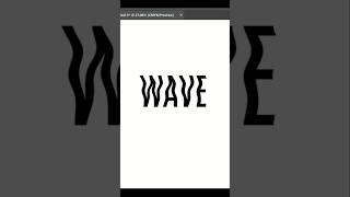 Tips to create wave text by using envelope mesh in Adobe illustrator ✨#shorts #youtubeshorts