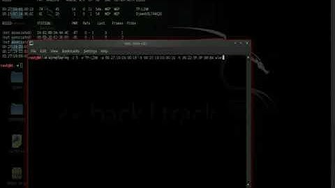 Hacking WIFI with backtrack, kali