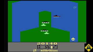 River Raid (ACTIVISION) (1982) - gameplay (4K 60fps) - ATARI 2600