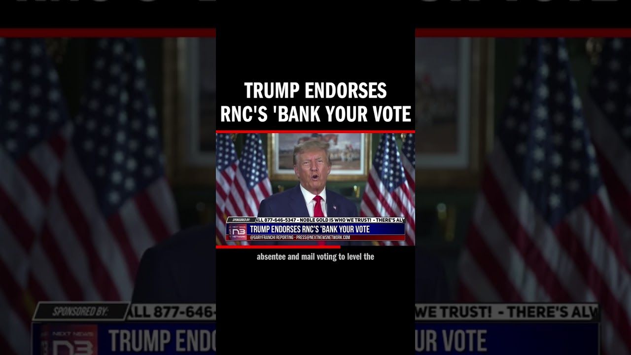 rump's play to level the field - early voting! The game's on with the RNC's 'Bank Your Vote'