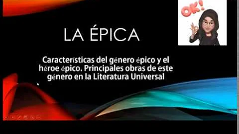 ¿Cuáles son las obras representativas del género epico?