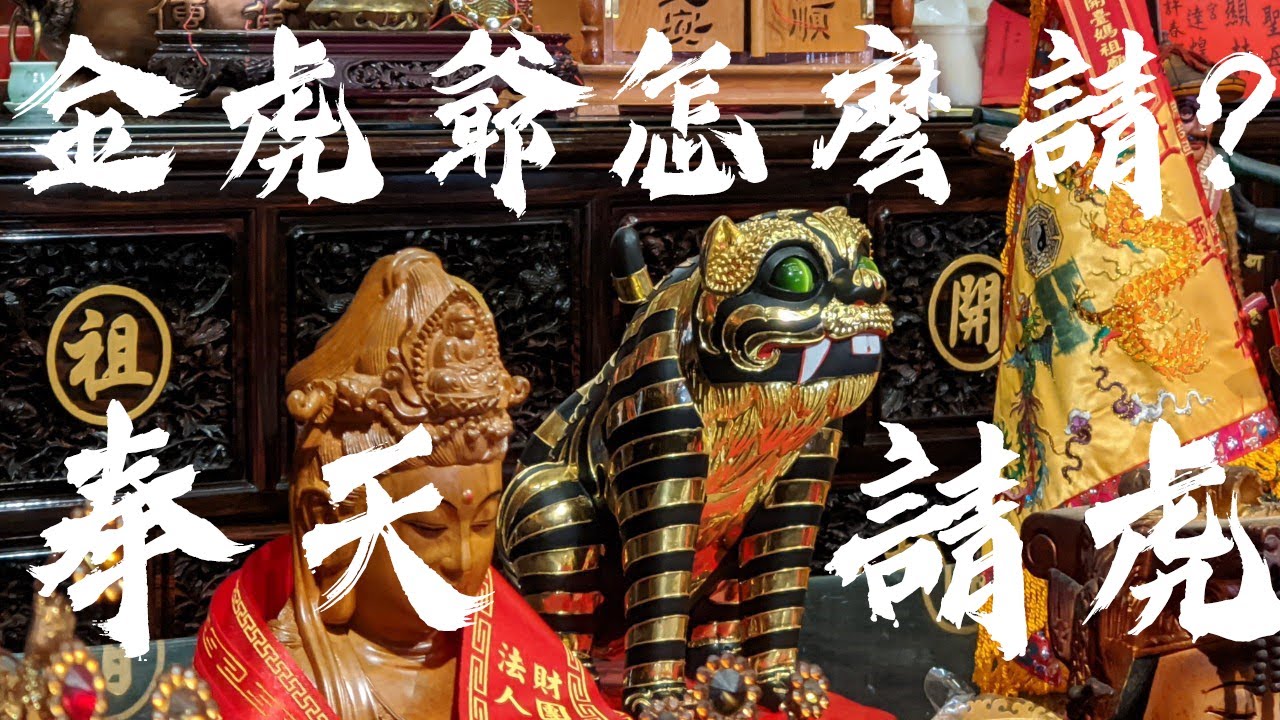 我到新港奉天宮請了一尊虎爺。金虎將軍分靈怎麼請? 新港金虎爺。虎爺起駕#1