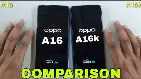 Oppo A16k vs Oppo A16 Comparison