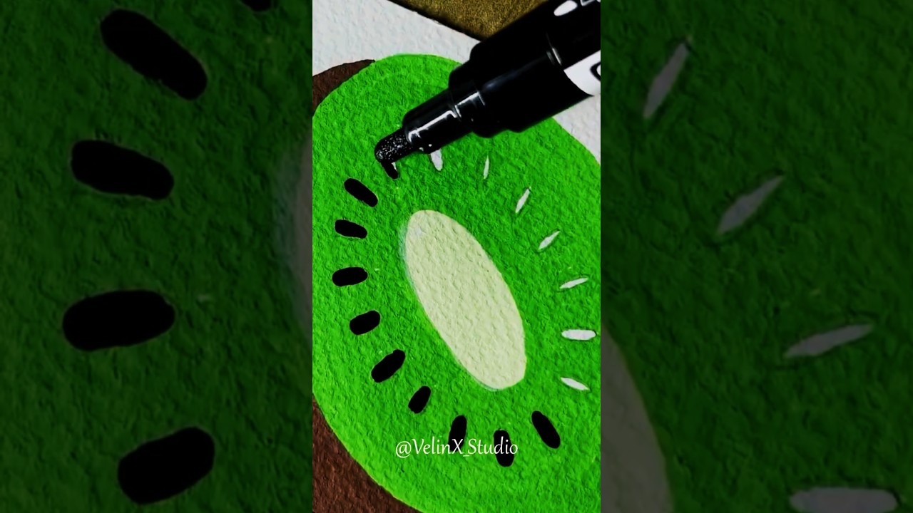 [ ASMR ] Coloring 🥝 Kiwi 🥝 