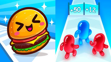 Food Run VS Join Blob Clash 3D - Satisfying ASMR Gameplay ALL Levels