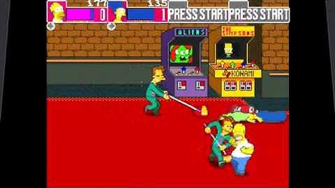 The Simpsons: The Arcade Game - Level 4 (Moe