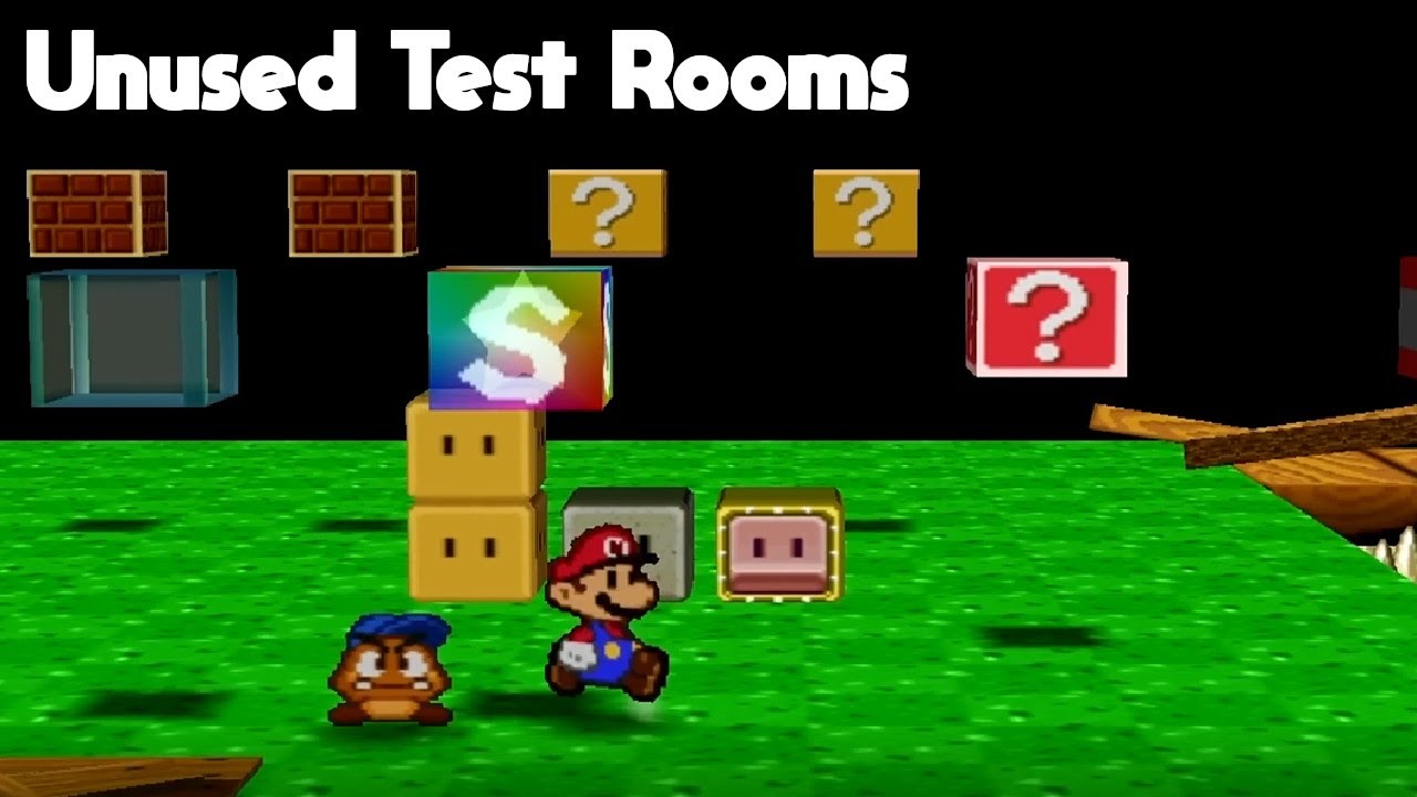 The UNUSED Test Rooms in Paper Mario
