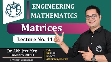 Matrices | Eigenvalue & Eigenvector Method (Part 1) | Engineering Mathematics | Lecture 11