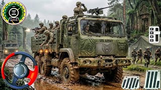 Indian Army Truck Driving Game - Offroad New Mission Army Truck Transport 3D - Android Gameplay screenshot 3