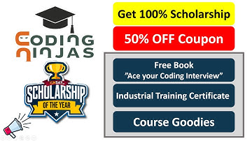 Coding Ninjas Scholarship Test | 100% Scholarship on Premium Course| Free Goodies| COUPON - 50% OFF