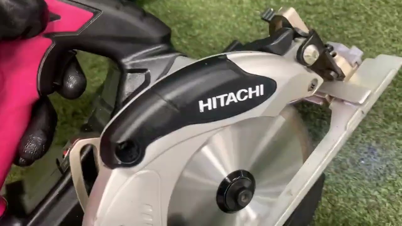 ①HITACHI/日立工機 C14DSL2 125㎜ 丸のこ マルノコ簡易動作確認動画