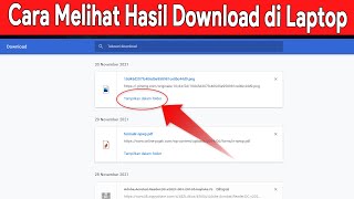 Cara Melihat Hasil Download di Laptop