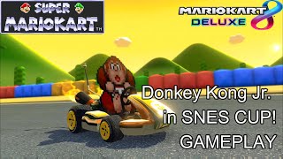 Donkey Kong Jr. in Mario Kart 8 Deluxe - SNES Circuit Courses - Gameplay