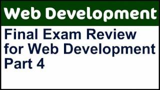 CIS 195 Final Exam Review - Part 4