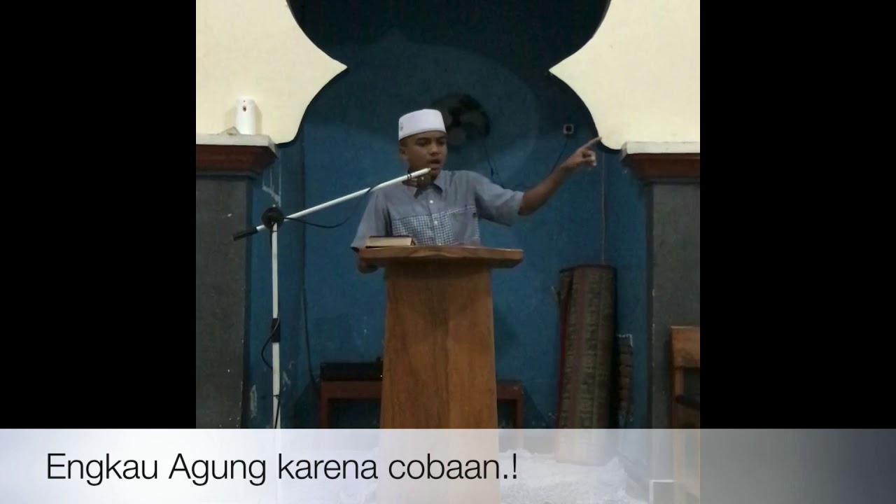 Rizal Hamdany "Agung karena cobaan" 