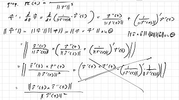 Calc. 3 #6 - Curvature Part 2: Deriving the alternate formula for vector function curvature