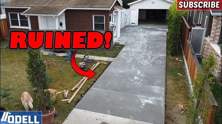 Homeowner Ruins Fresh Poured Concrete Driveway!