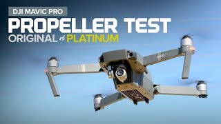 DJI Mavic Pro - Flight time test with the Original and Platinum Propellers