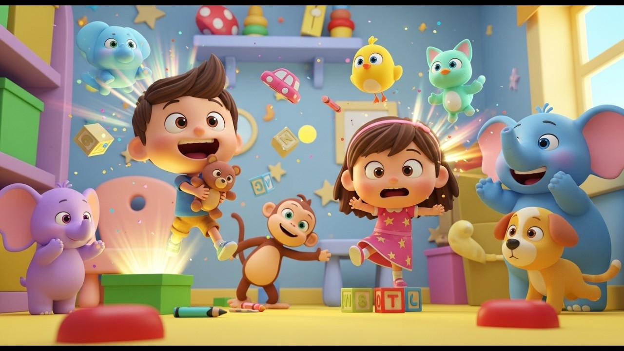 Kiddoo Clean-Up Time Boom Boom! 🎵 Fun Kids Song for Learning Clean Habits ...