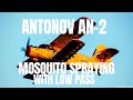 Szúnyoggyérítés Szegeden. Antonov AN-2 mosquito spraying (2019)