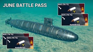 FS Le Triomphant - June Battle Pass Ship Review | New Free Submarine - Modern Warships