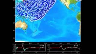NOAA Animation of Tsunami Propagation from Earthquake in Japan