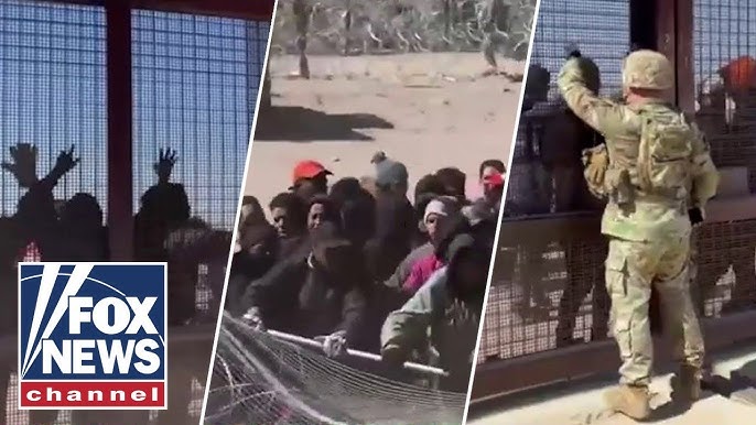 Absolute Chaos As Migrants Storm Texas Border