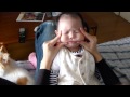 赤ちゃんマジでキレる！怒！（世界一かわいい仏頂面）　Angry Baby!!!生後3ヶ月　Baby is in a bad temper