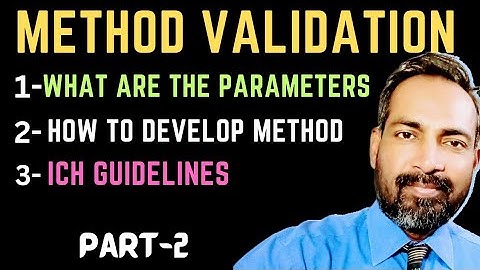 METHOD VALIDATION I IMPORTANT POINTS TO REMEMBER I PART-2 I HINDI