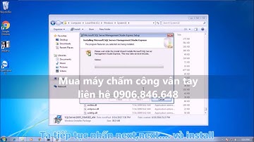 Hướng dẫn cài đặt phần mềm chấm công MitaPro SQL