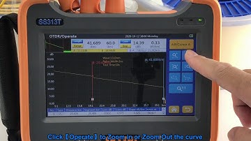 SKYSHL SS313T OTDR Zoom in and Zoom out operation Video