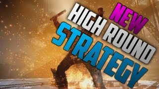 Black Ops 2 Zombies Mob of the Dead High Round Strategy - BO2 BEST Rape Train - Max Rank TUTORIAL