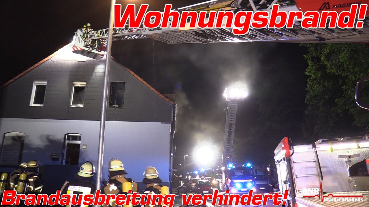 26.06.2022 - Wohnungsbrand in Essen-Dellwig! Feuerwehr verhindert Brandausbreitung!